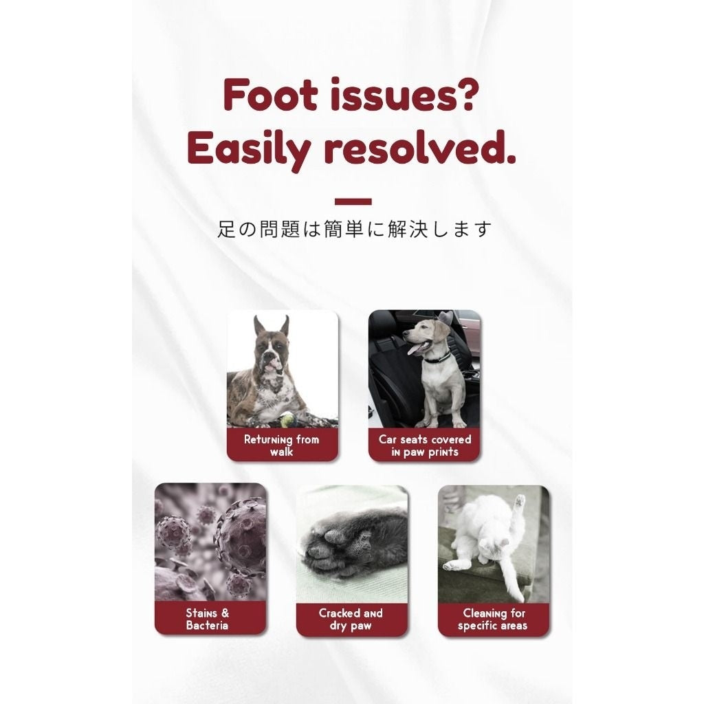 KOJIMA 2-Piece Paw Set: 150ml Foam + 15g Cream for Complete Care
