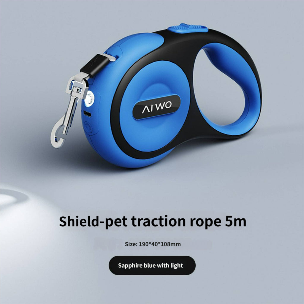 FUREVER365 3m/5m Retractable Pet Leash: 150kg Pull Limit LED Light Traction Rope
