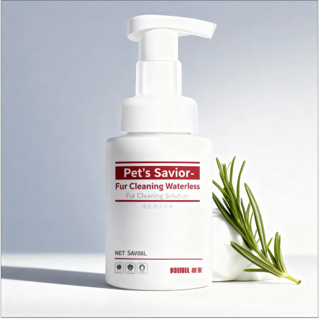 KOJIMA 190ml Waterless Pet Shampoo: No-Rinse Foam Gel for Easy Grooming