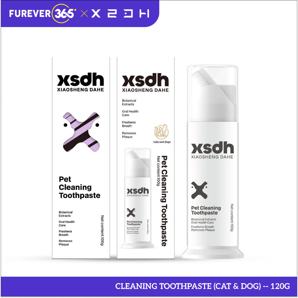 XSDH 4-in-1 Pet Dental Care Set: Cleaning Pen, Mousse, Spray & Finger Cot