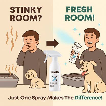 XSDH 400ml Bio-Enzyme Disinfectant Spray: Pet-Safe Deodorizing Cleaner