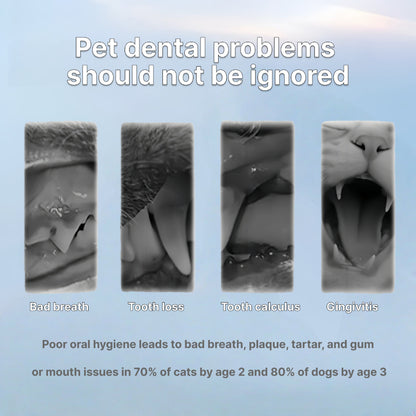 XSDH 60ml Dental Mousse Spray: No-Rinse Teeth Cleaning for Cats & Dogs