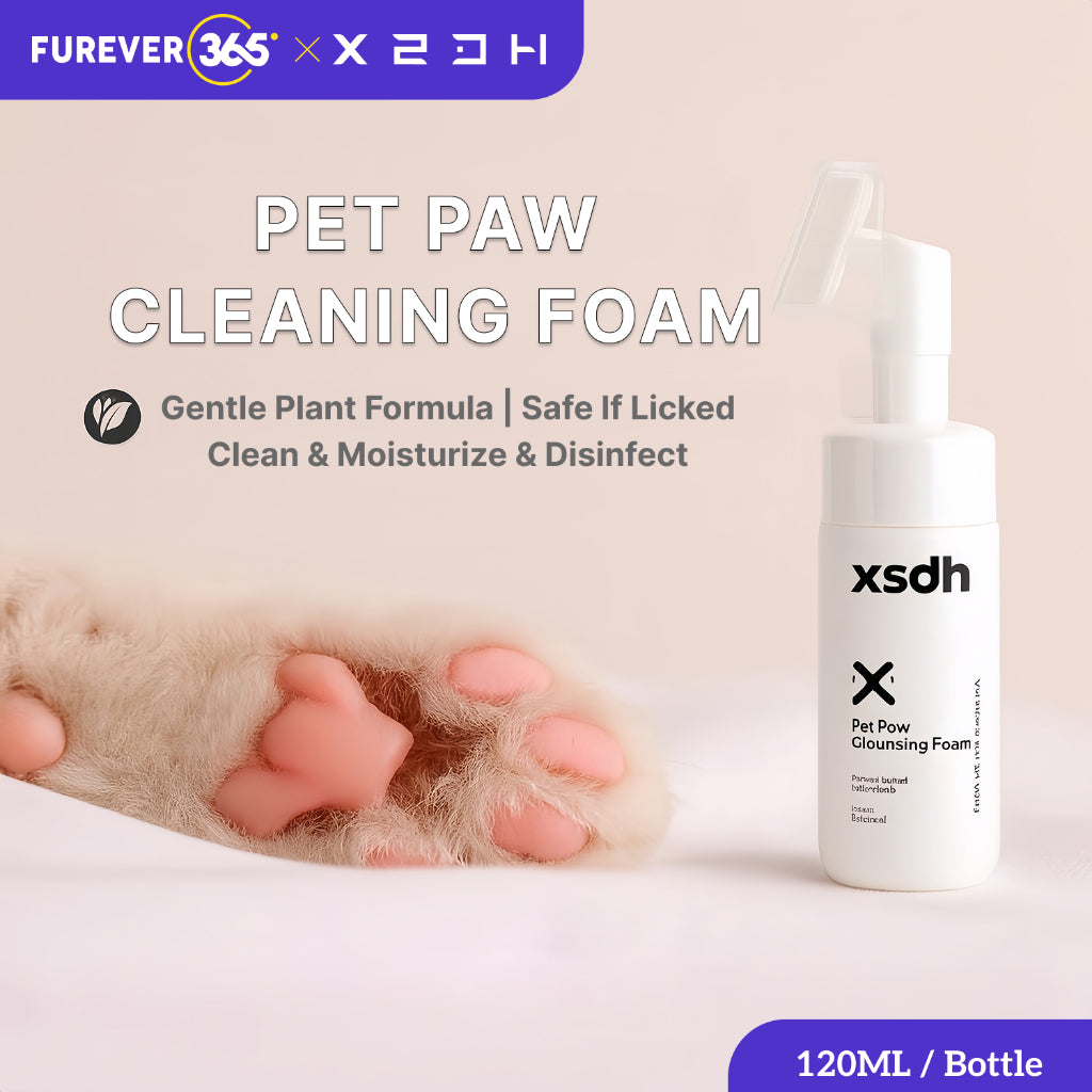 XSDH 120ml Pet Paw Cleansing Foam: No-Rinse Deodorant Foot Wash