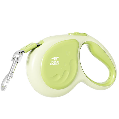 AIWO Outdoor Retractable Pet Leash: 150kg Pull Limit LED Light Walking Rope