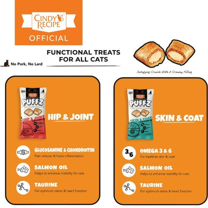 Cindy's Recipe Puffz Cat Treats Assorted (60g)