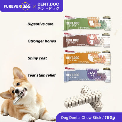 DentDoc Natural Dental Chew Stick: 10 Flavors for Dog Teeth Grinding