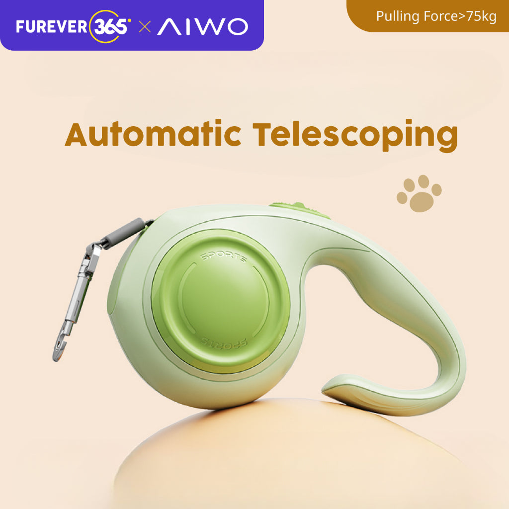 FUREVER365 3m Automatic Retractable Leash: 100kg Strong Traction for Medium Dogs