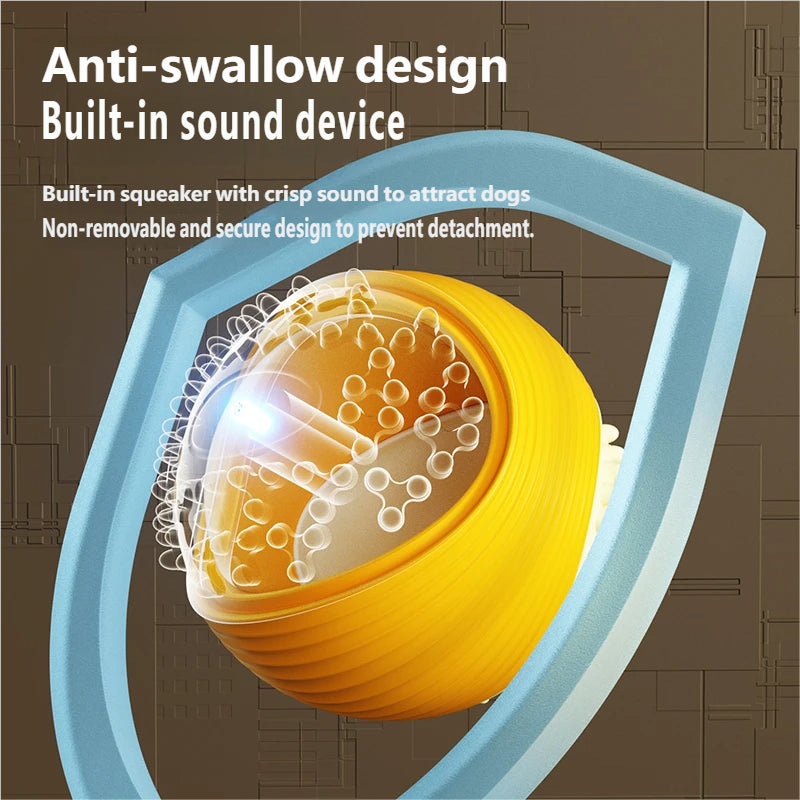 AIWO TPR Squeaky Ball Toy: Bite-Resistant Teeth Cleaning Chew for Dogs