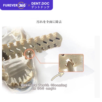 DentDoc Calcium Dental Chew Bones: Durable Oral Care Snack for Dogs