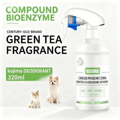 KOJIMA 320ml Enzyme Deodorizer Spray: Odour Removal for Pets & Home