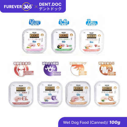 DentDoc 100g Wet Dog Food: Premium Chicken & Beef Protein Puppy Tray