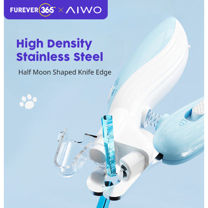 AIWO LED Pet Nail Clippers: Anti-Splash Safe Claw Trimmer for Grooming