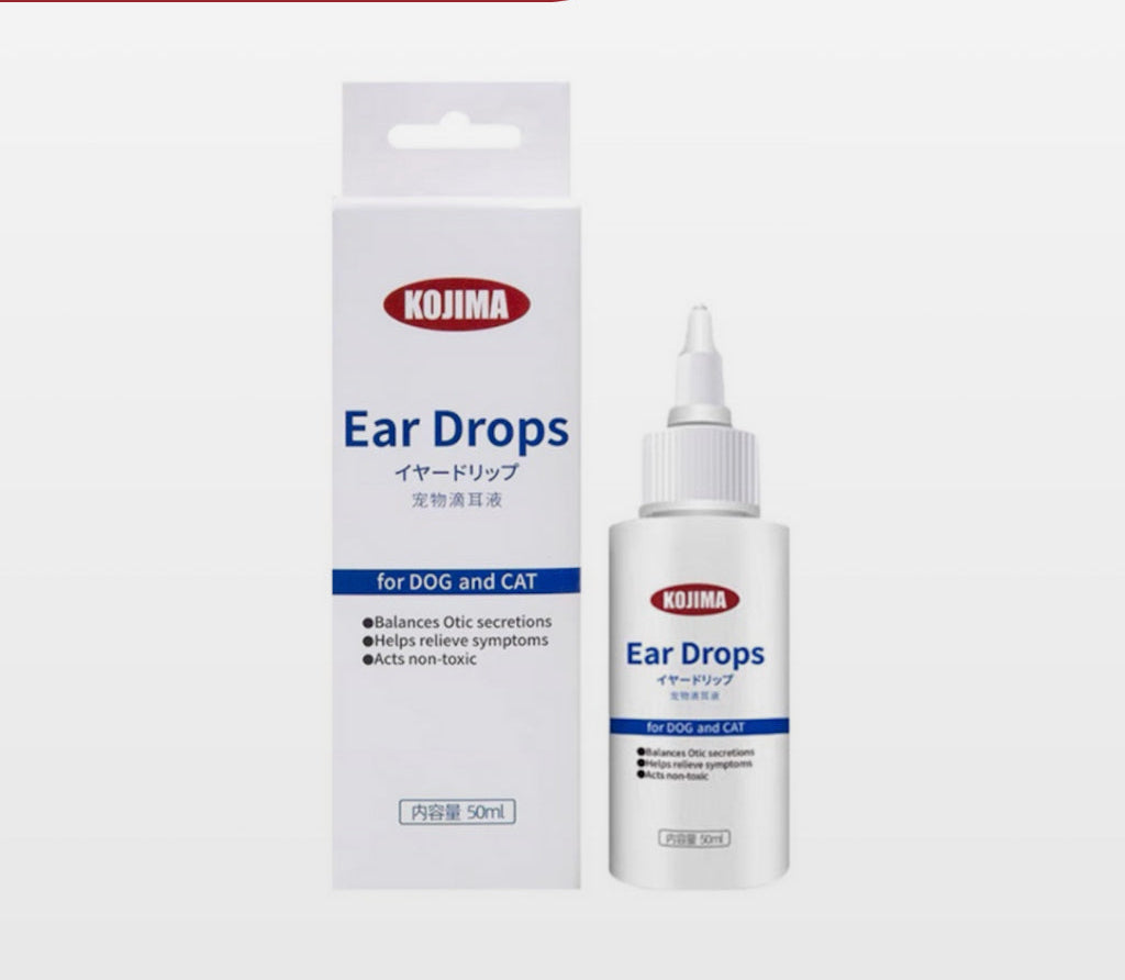 KOJIMA 2-Piece Ear Care Set: 50ml Drops + Essential Oil Cotton Buds