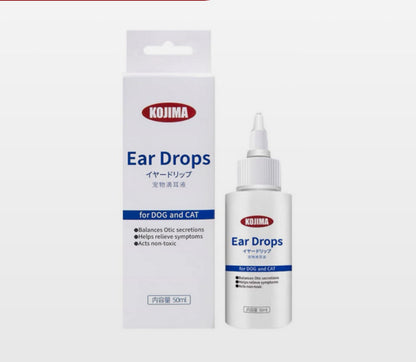 KOJIMA 2-Piece Ear Care Set: 50ml Drops + Essential Oil Cotton Buds