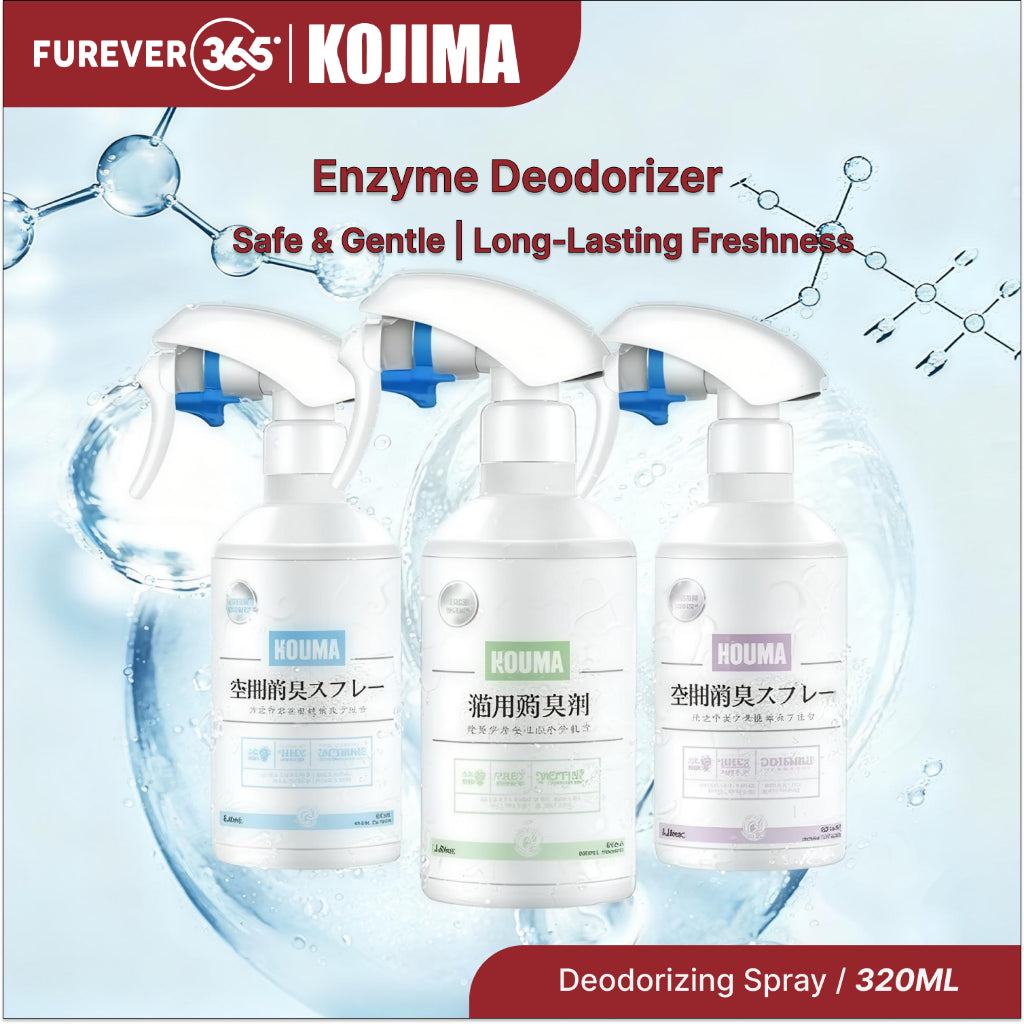KOJIMA 320ml Enzyme Deodorizer Spray: Odour Removal for Pets & Home
