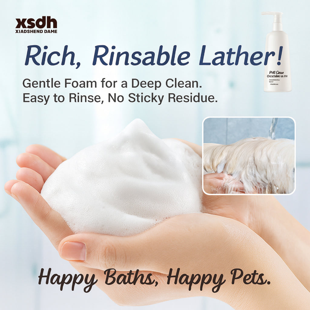 XSDH 4-in-1 Cat Dog Grooming Set: Anti-Mite Formula for Home & Salon Use
