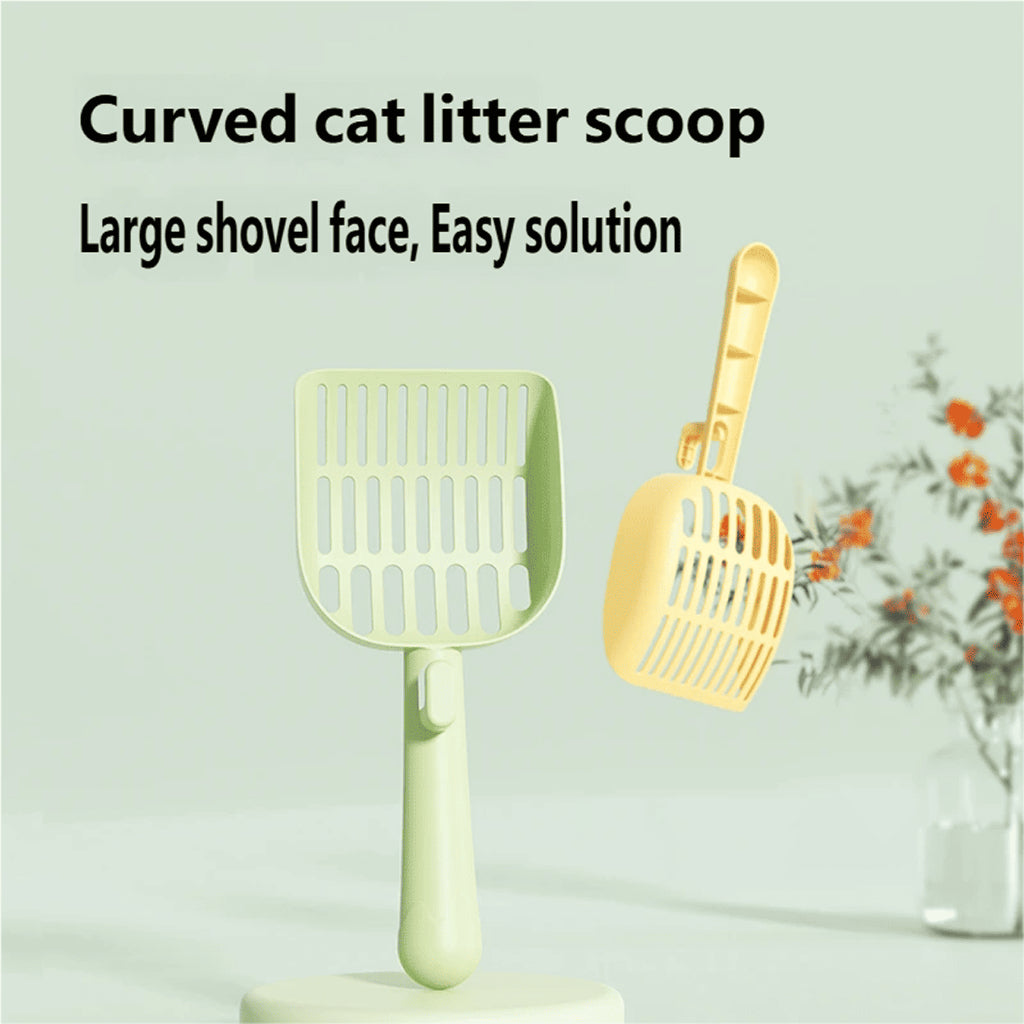 FUREVER365 Durable Cat Litter Scoop: Grid Design Efficient Poop Shovel Tool
