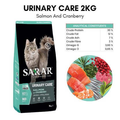 Sarar Super Premium Cat Food 2kg Specialized Healthy Function Cat Dry Food Makanan Kucing Sarar Fungsi Sihat Cat Kibble