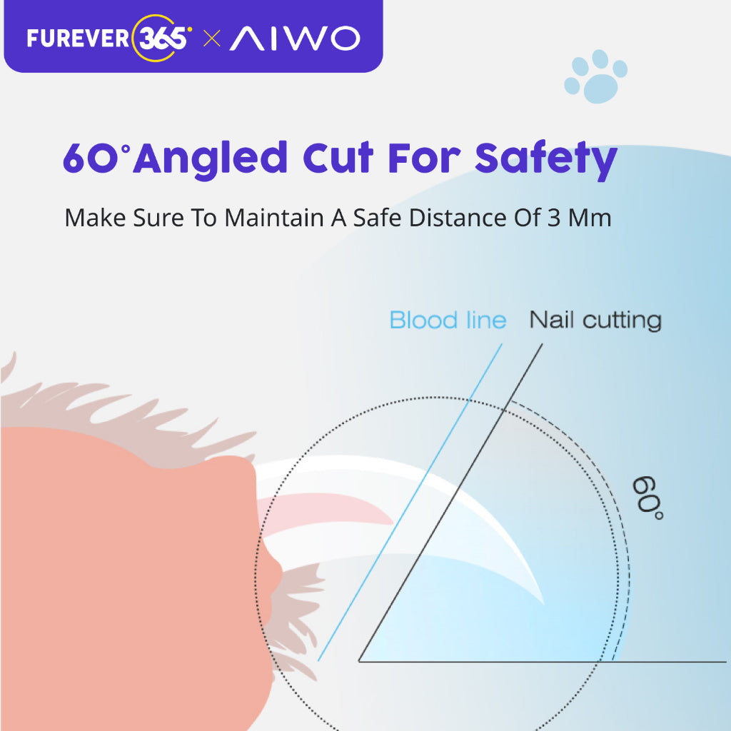 AIWO LED Pet Nail Clippers: Anti-Splash Safe Claw Trimmer for Grooming