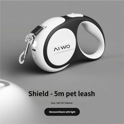 FUREVER365 3m/5m Retractable Pet Leash: 150kg Pull Limit LED Light Traction Rope