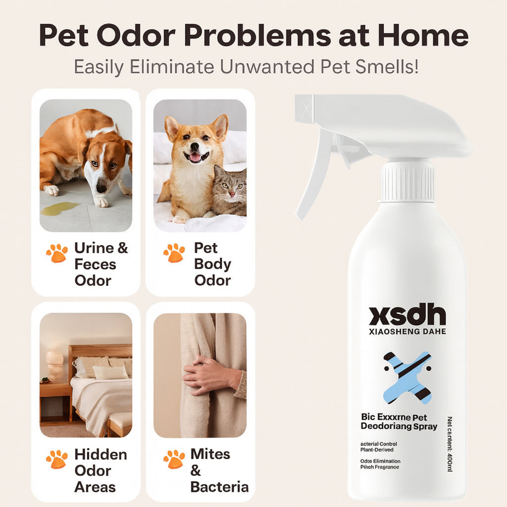 XSDH 400ml Bio-Enzyme Disinfectant Spray: Pet-Safe Deodorizing Cleaner