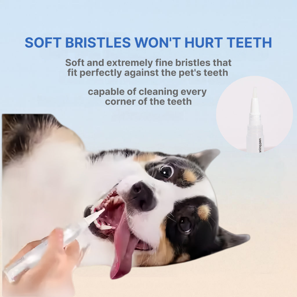 XSDH 4-in-1 Pet Dental Care Set: Cleaning Pen, Mousse, Spray & Finger Cot