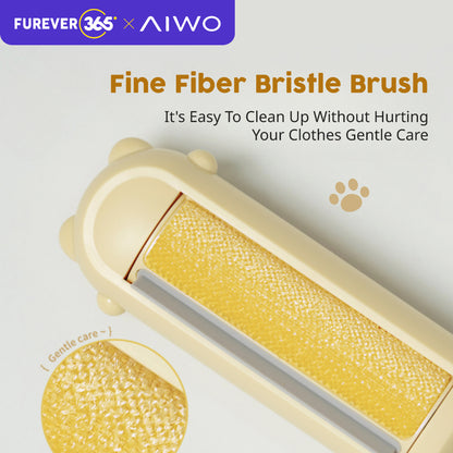 AIWO Reusable Electrostatic Pet Hair Remover: Bidirectional Roller for Sofa & Carpet