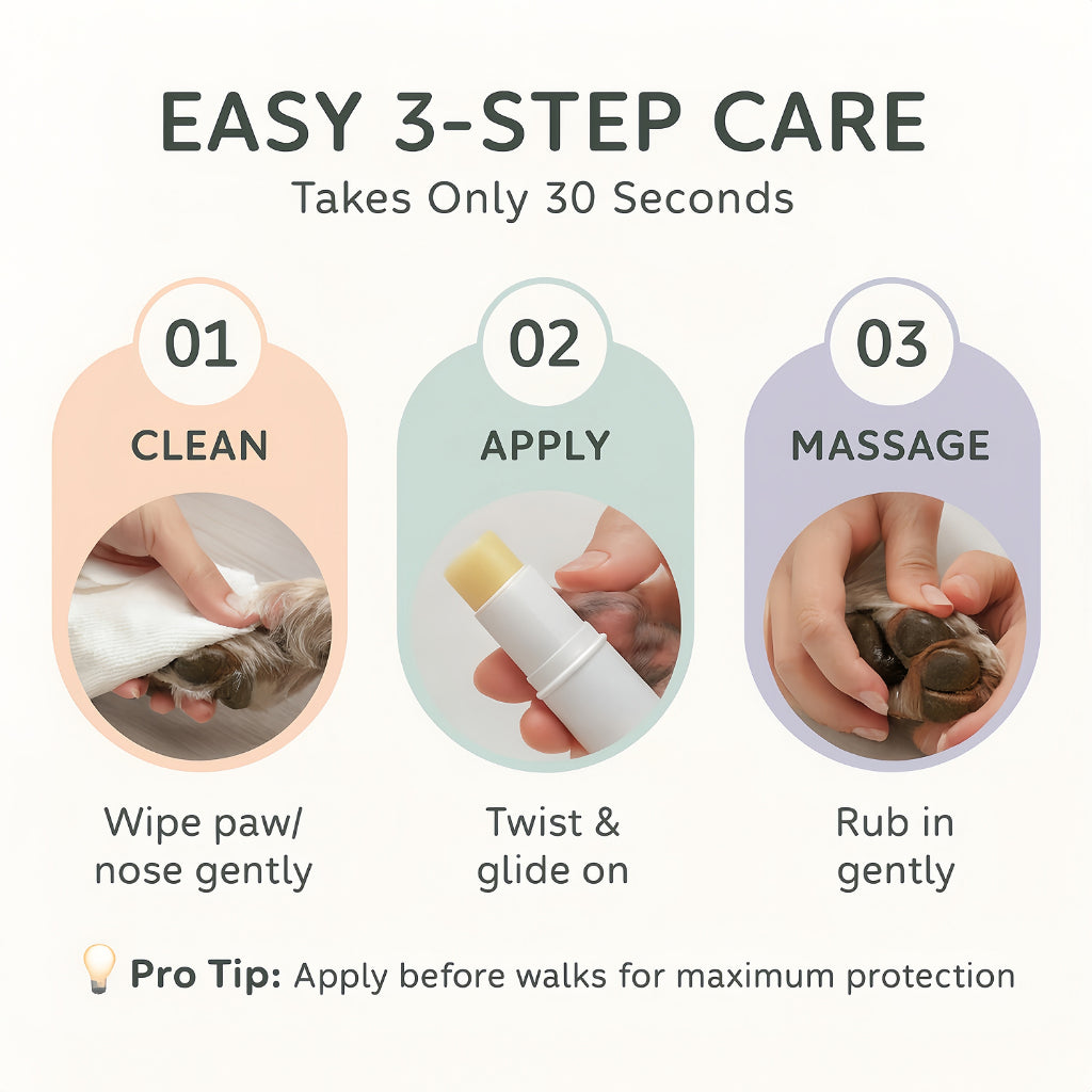 XSDH 6g Pet Paw Balm Cream: Moisturizing No-Rinse Foot Care