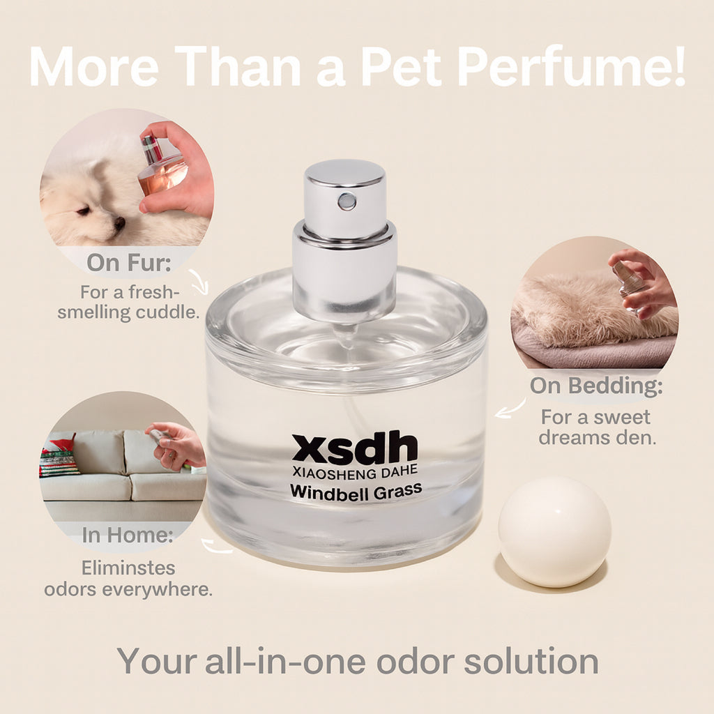 XSDH 50ml Alpine Cedar Pet Perfume: Anti-Odour Nourishing Grooming Spray