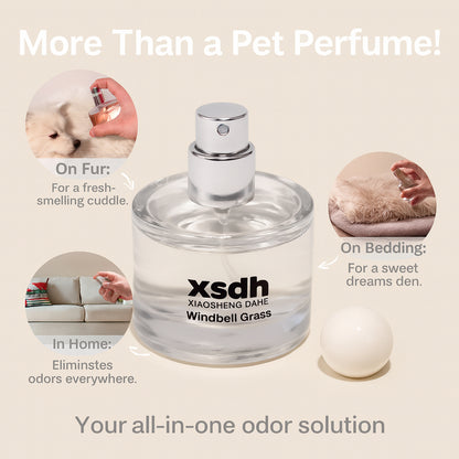 XSDH 50ml Alpine Cedar Pet Perfume: Anti-Odour Nourishing Grooming Spray