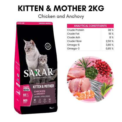 Sarar Super Premium Cat Food 2kg Specialized Healthy Function Cat Dry Food Makanan Kucing Sarar Fungsi Sihat Cat Kibble
