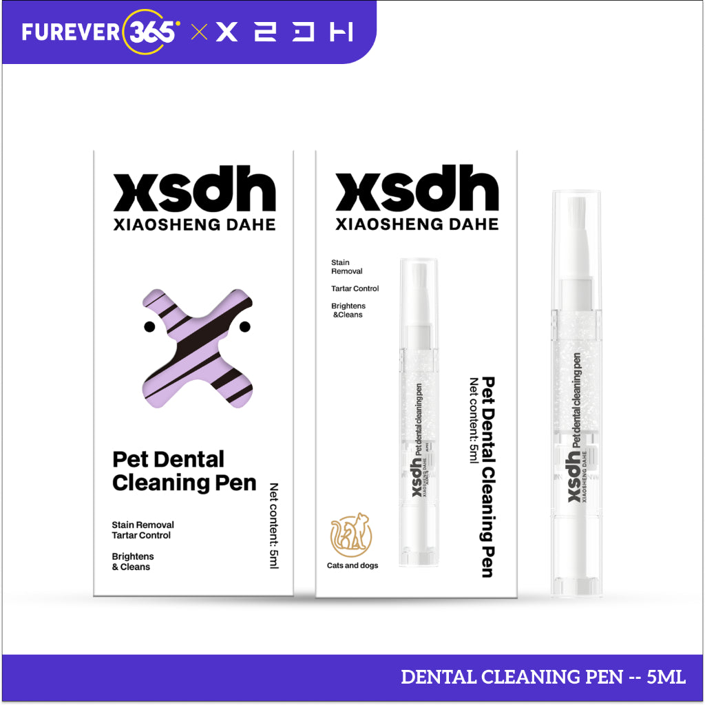 XSDH 4-in-1 Pet Dental Care Set: Cleaning Pen, Mousse, Spray & Finger Cot