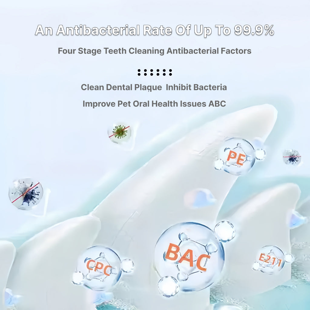 XSDH 4-in-1 Pet Dental Care Set: Cleaning Pen, Mousse, Spray & Finger Cot
