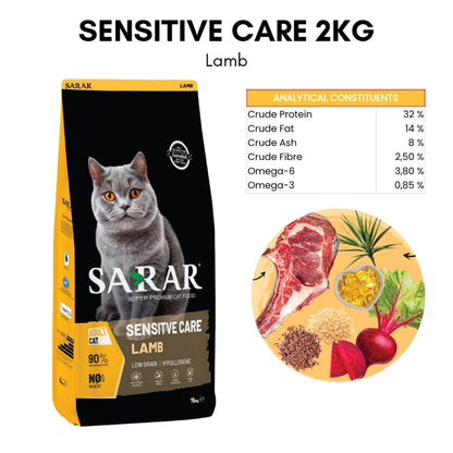 Sarar Super Premium Cat Food 2kg Specialized Healthy Function Cat Dry Food Makanan Kucing Sarar Fungsi Sihat Cat Kibble