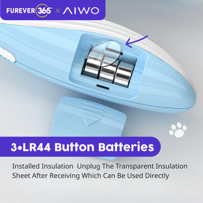 AIWO LED Pet Nail Clippers: Anti-Splash Safe Claw Trimmer for Grooming