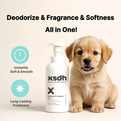 XSDH 500ml Waterless Foam Shampoo: No-Rinse Grooming for Tropical Climate