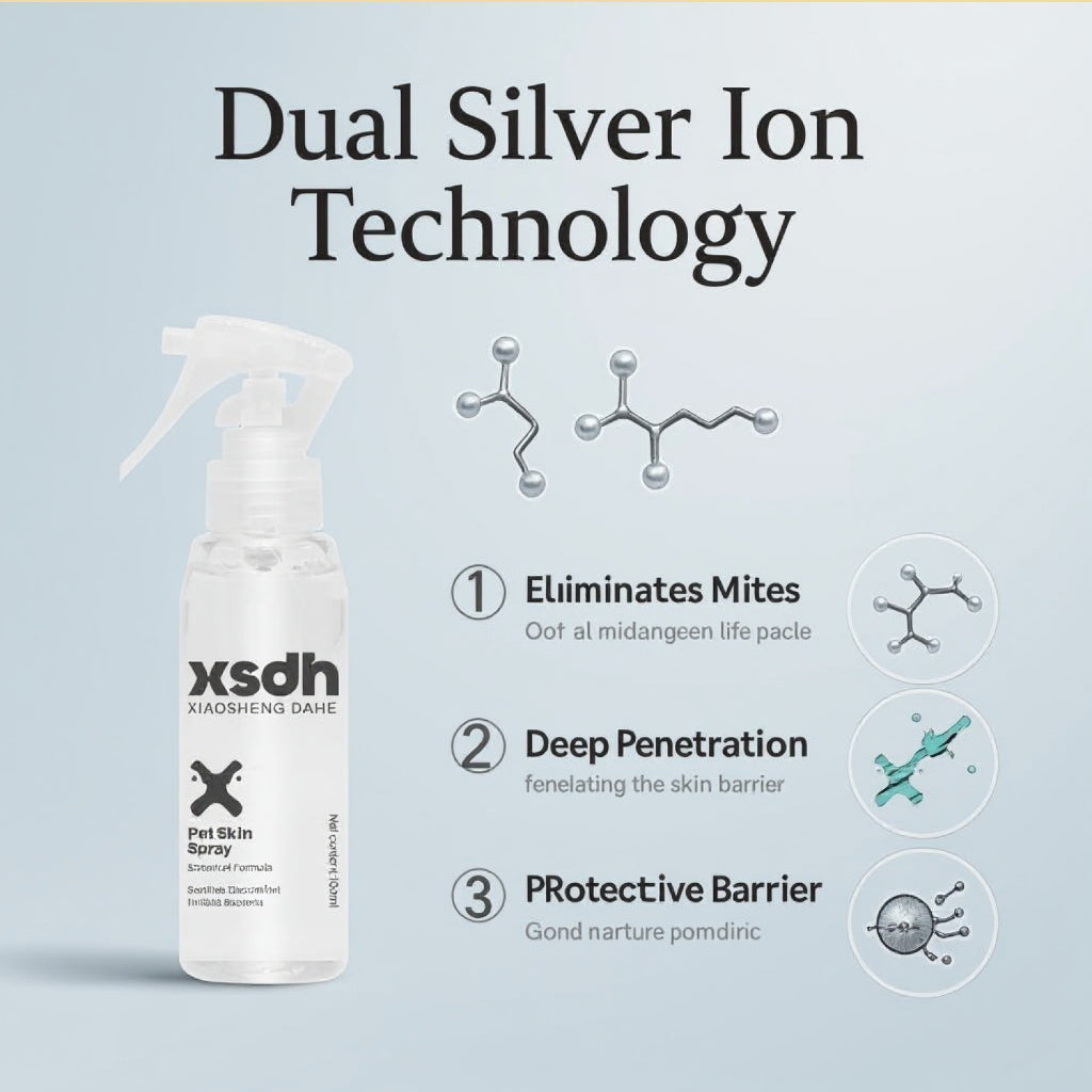 FUREVER365 100ml Nanosilver Pet Skin Spray: Antifungal Antibacterial Treatment