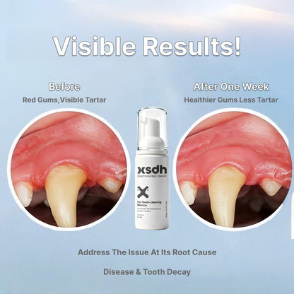 XSDH 60ml Dental Mousse Spray: No-Rinse Teeth Cleaning for Cats & Dogs