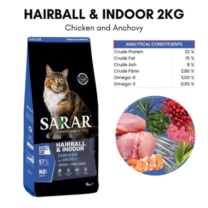 Sarar Super Premium Cat Food 2kg Specialized Healthy Function Cat Dry Food Makanan Kucing Sarar Fungsi Sihat Cat Kibble