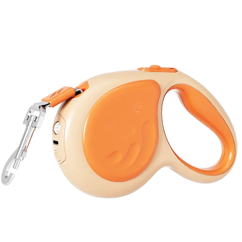 AIWO Outdoor Retractable Pet Leash: 150kg Pull Limit LED Light Walking Rope