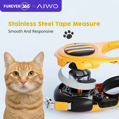 FUREVER365 3m LED Retractable Leash: 150kg Pull Resistance for Small Cats & Puppies