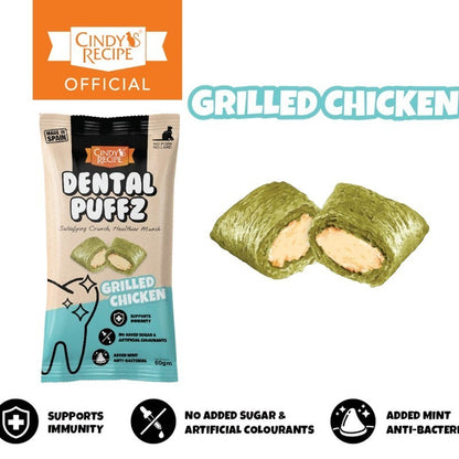 Cindy's Recipe Dental Puffz CatTreats Assorted (60g)