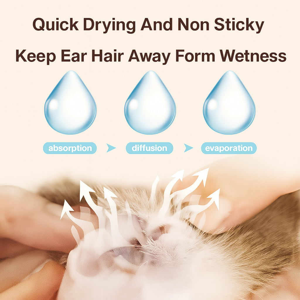 XSDH 60ml Pet Ear Cleaner Solution: Gentle Treatment for Mites & Odor