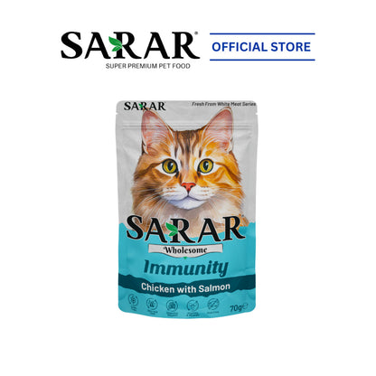 SARAR Wholesome White Meat Cat Food Pouch 70g