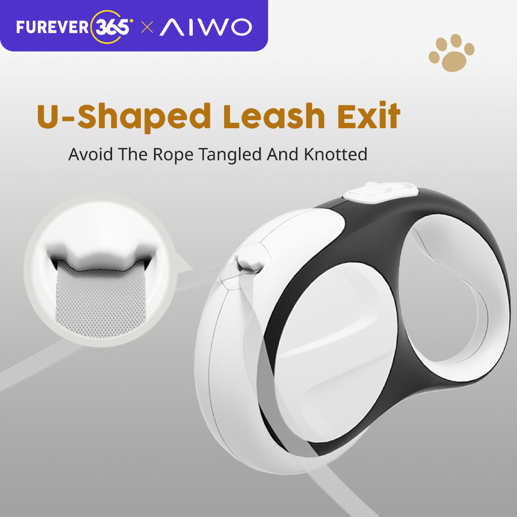 FUREVER365 3m/5m Retractable Pet Leash: 150kg Pull Limit LED Light Traction Rope