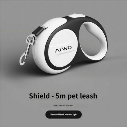 FUREVER365 3m/5m Retractable Pet Leash: 150kg Pull Limit LED Light Traction Rope