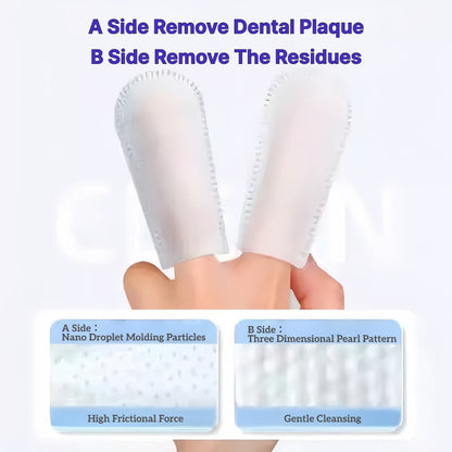 XSDH 50pcs Dental Finger Wipes: No-Rinse Teeth Cleaning Pads for Pets