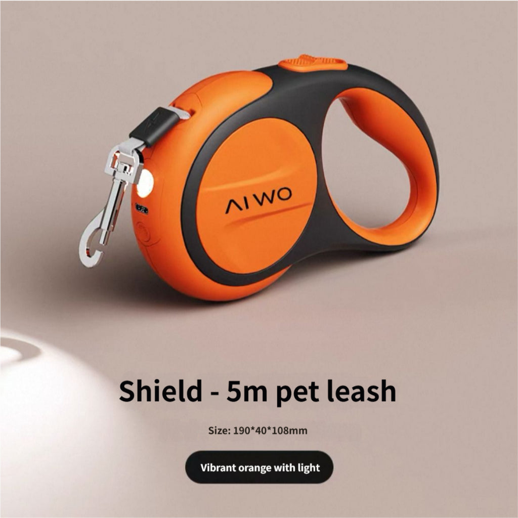 FUREVER365 3m/5m Retractable Pet Leash: 150kg Pull Limit LED Light Traction Rope