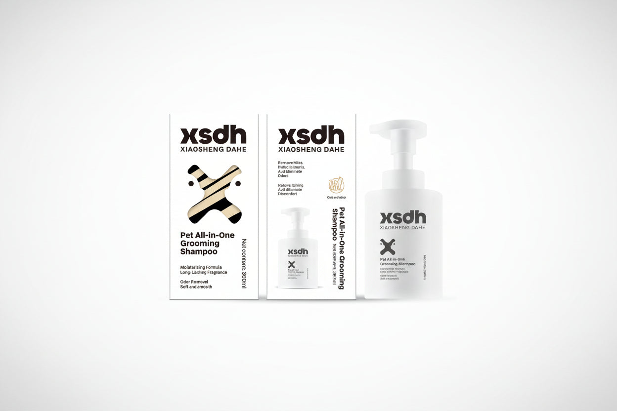 XSDH 4-in-1 Cat Dog Grooming Set: Anti-Mite Formula for Home & Salon Use