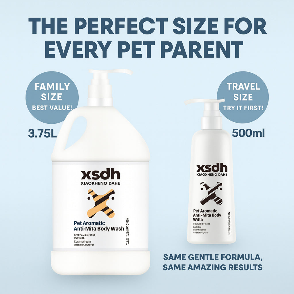 XSDH 3.75L Professional Pet Shampoo: 3-in-1 Skin & Coat Care Formula